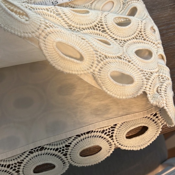 Rebecca Moses,Ivory Cotton,Circle Eyelet  Dress,Pockets,Lined,Classic,EUC Size S - Picture 14 of 14